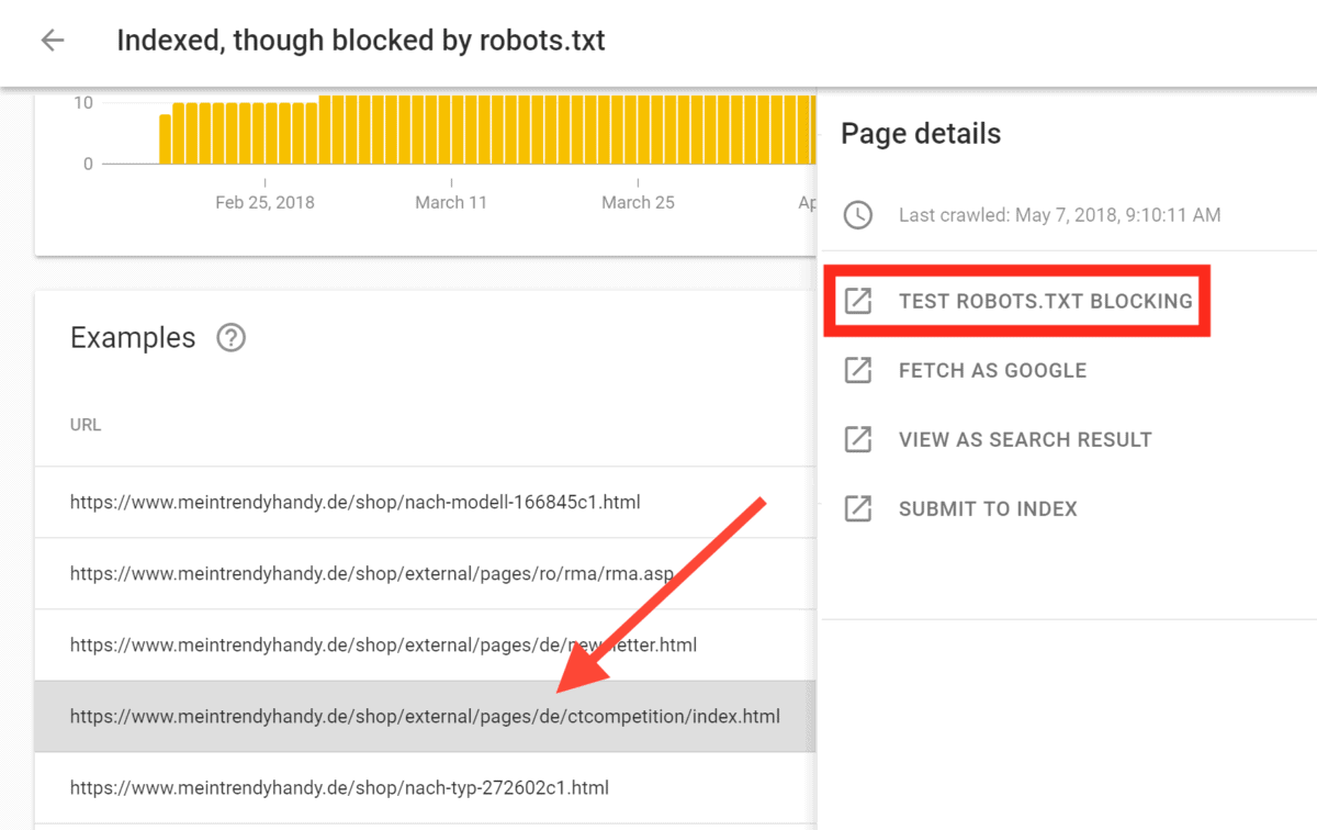 Robots blocking