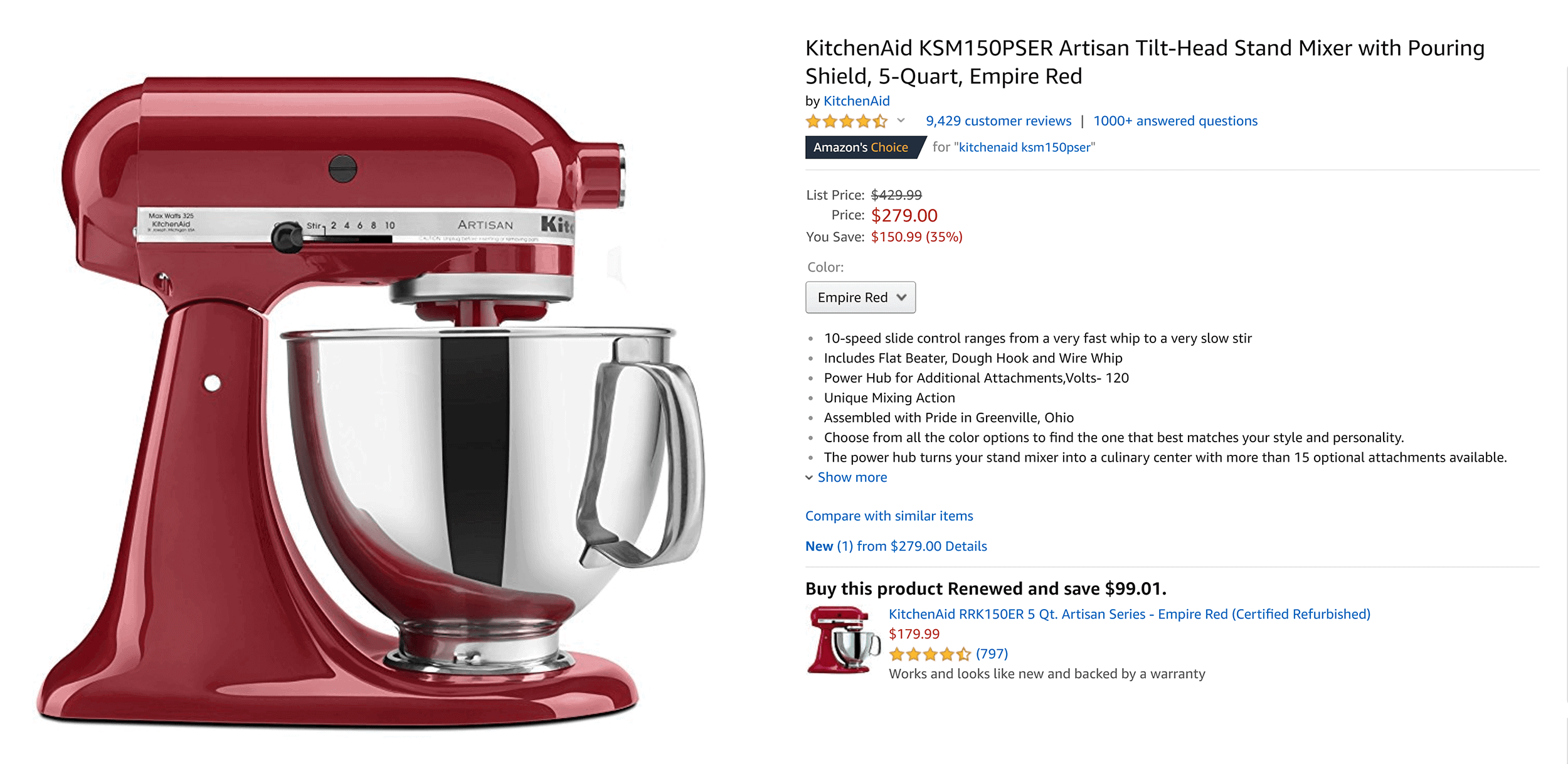 Amazon – KitchenAid