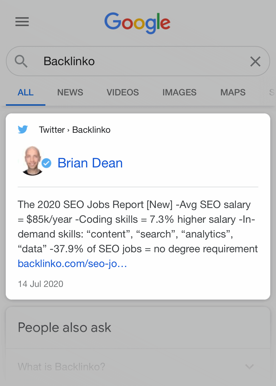 Backlinko Mobile SERP Twitter Card