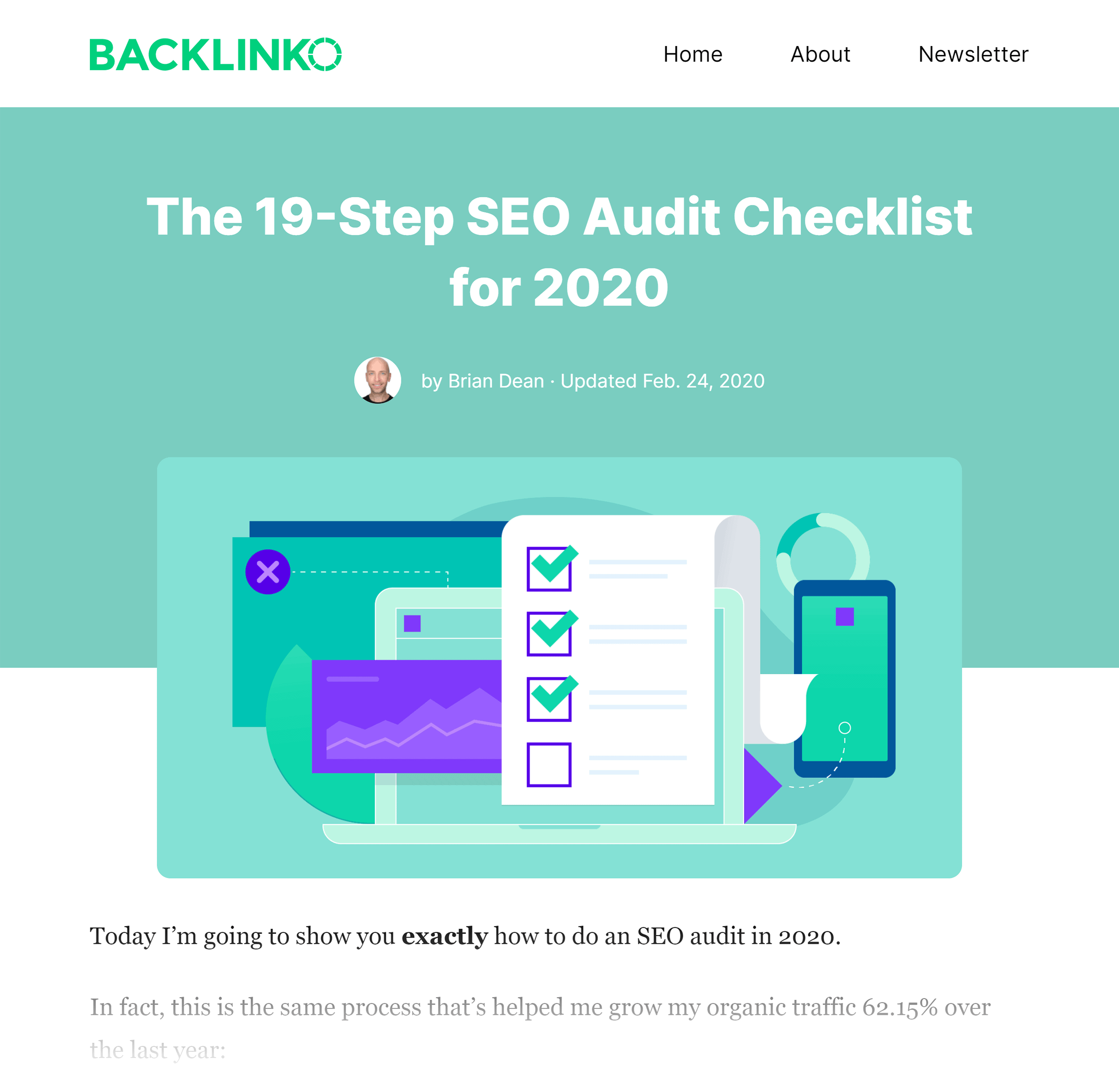 Backlinko – SEO Site Audit Post