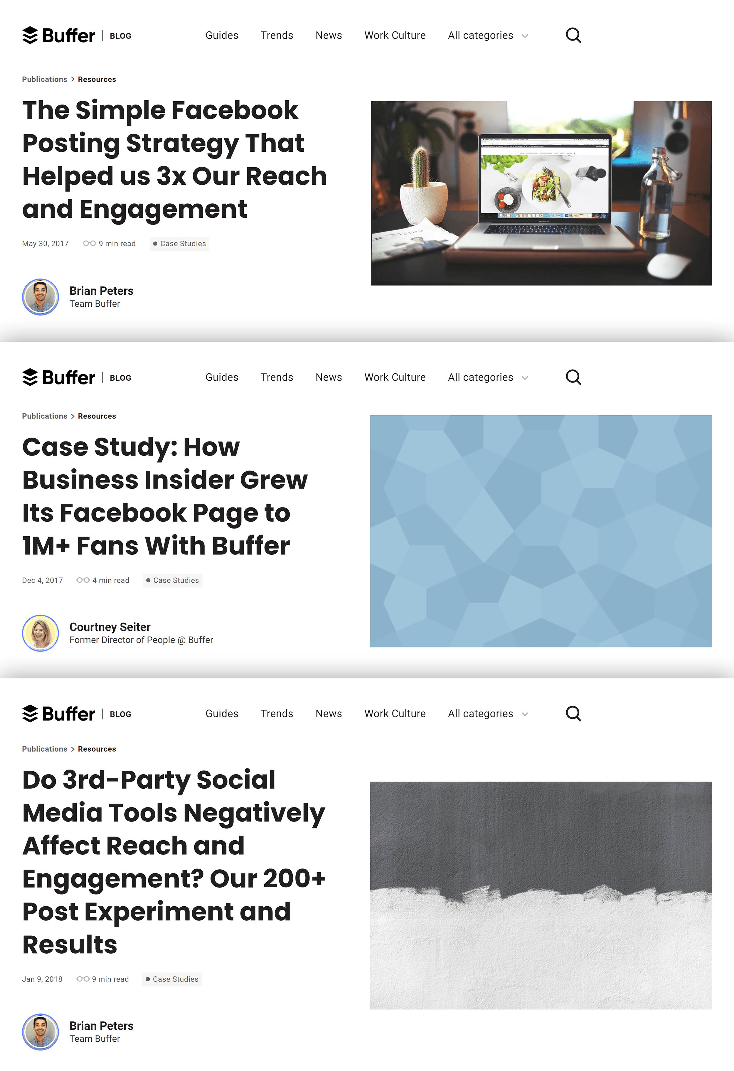 Buffer blog case studies