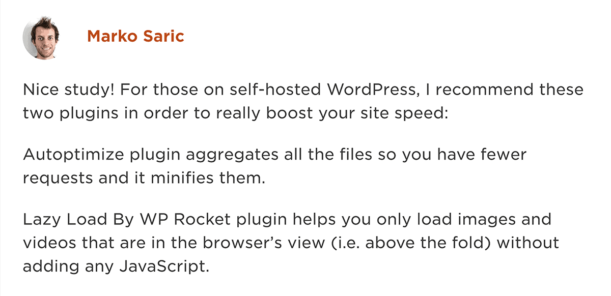 Comment from Marko on Backlinko post