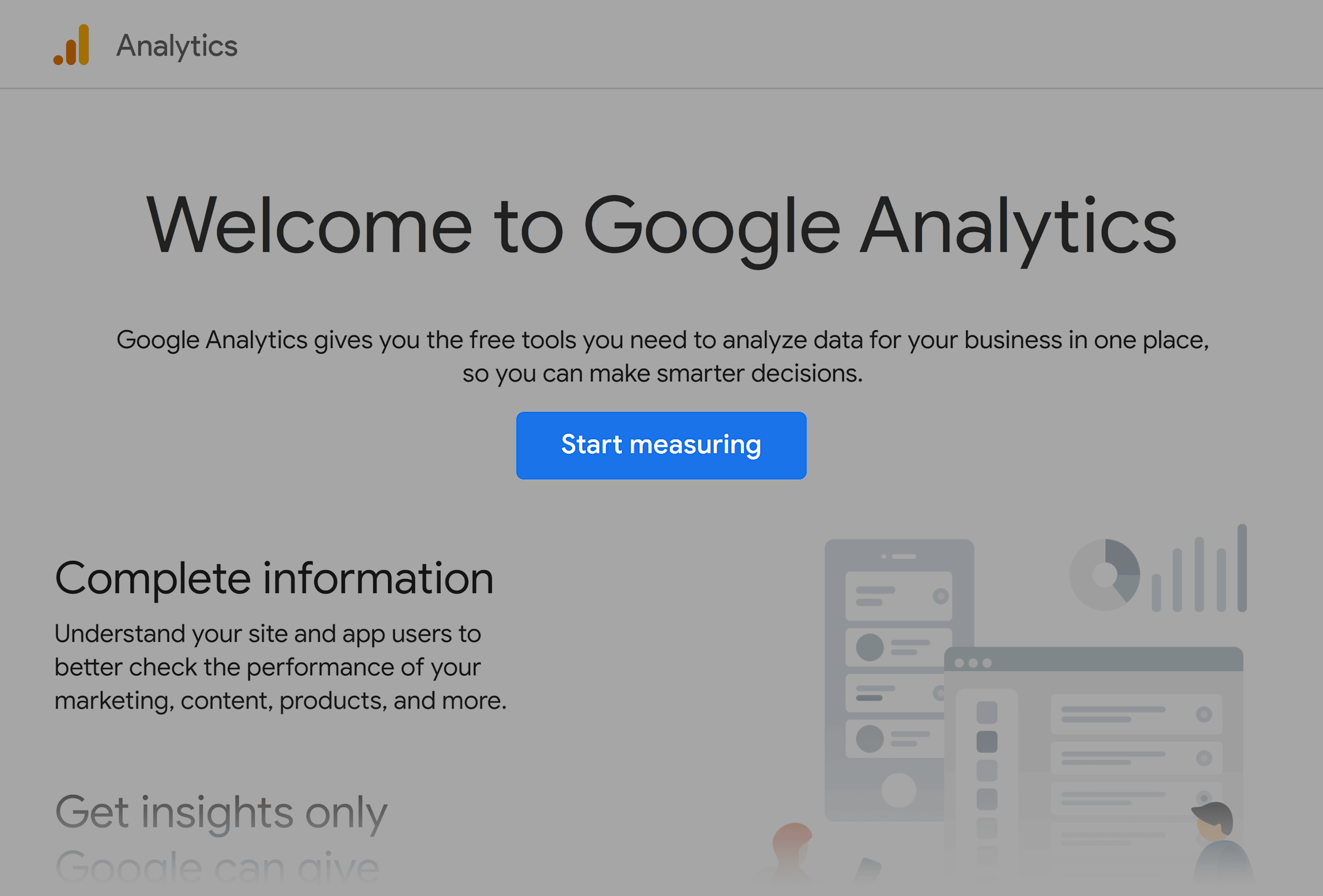 Google Analytics 4 – Start measuring