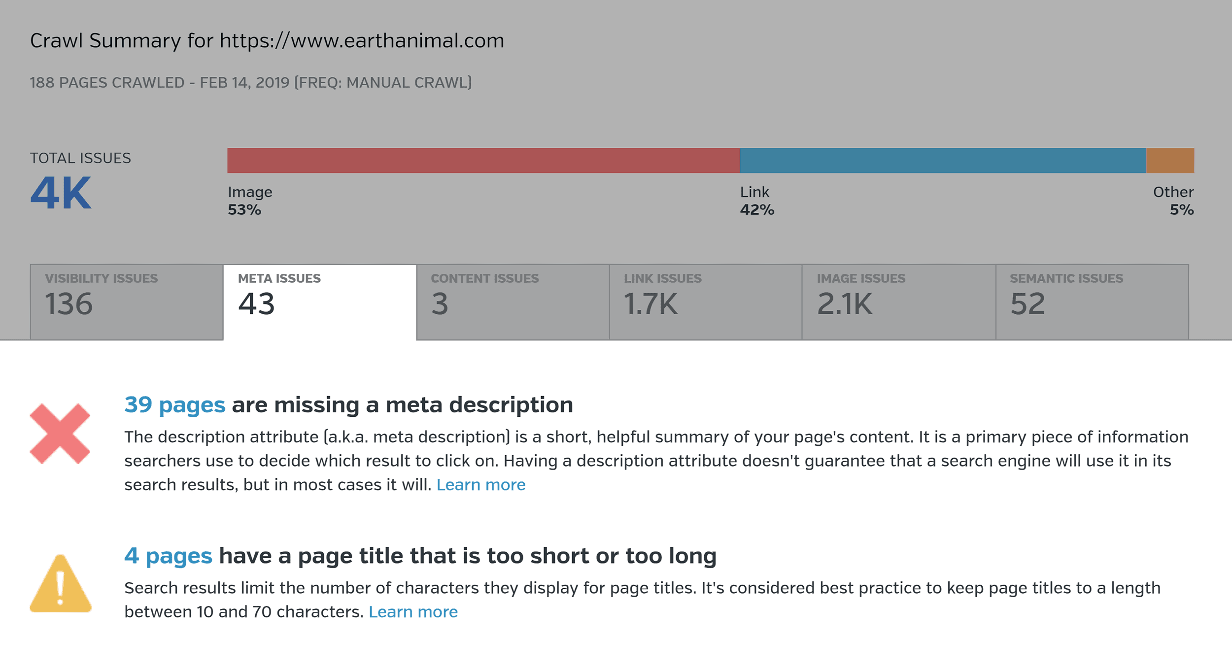 Raven Tools – Issues – Meta