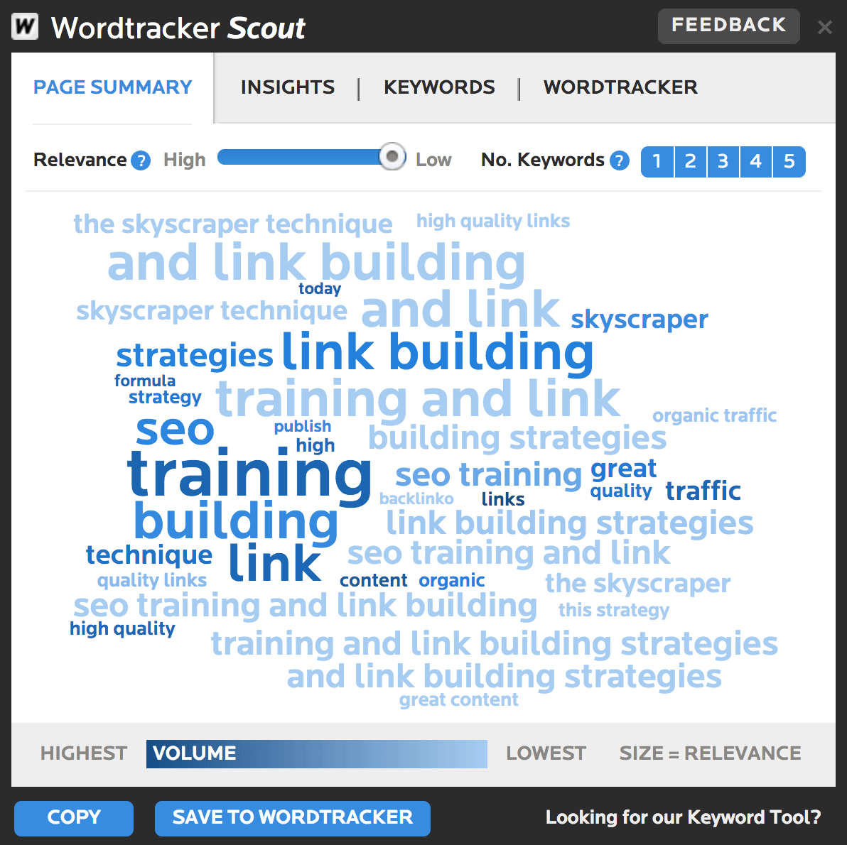 WordTracker Scout