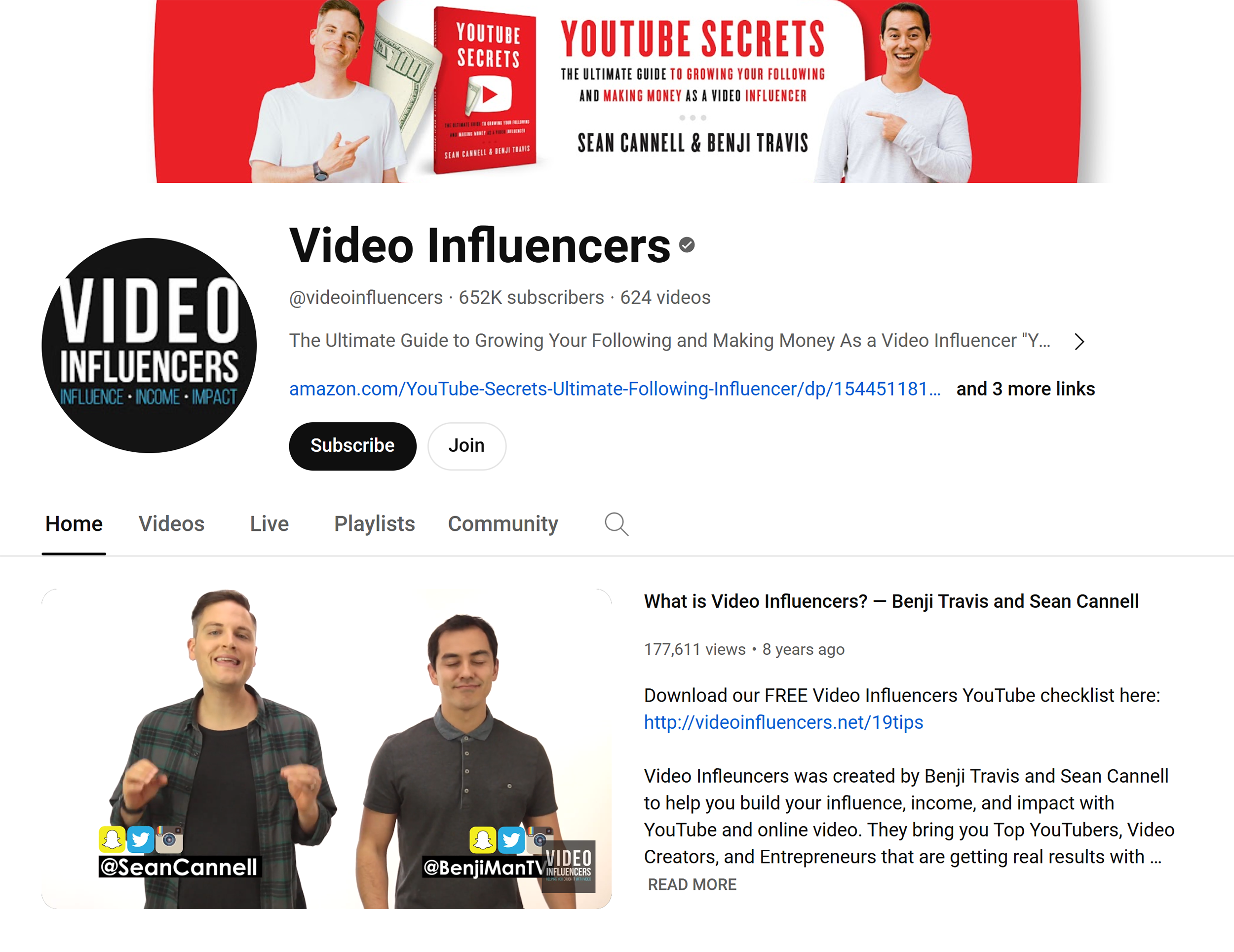 YouTube – Video Influencers